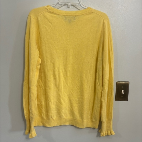 Filpucci wool Banana Republic yellow sweater with ruffled wrist extra large - Picture 5 of 5
